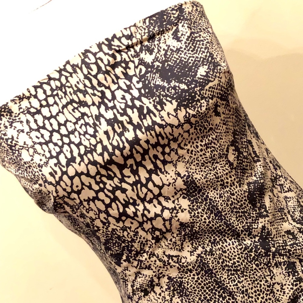 Animal print strapless dress (NWT)